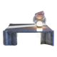 Table basse Jumbo de Gae Aulenti produite par Knoll en marbre de Carrare.