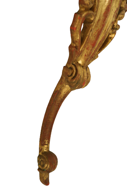 Antique style wall console Italy gilded wood