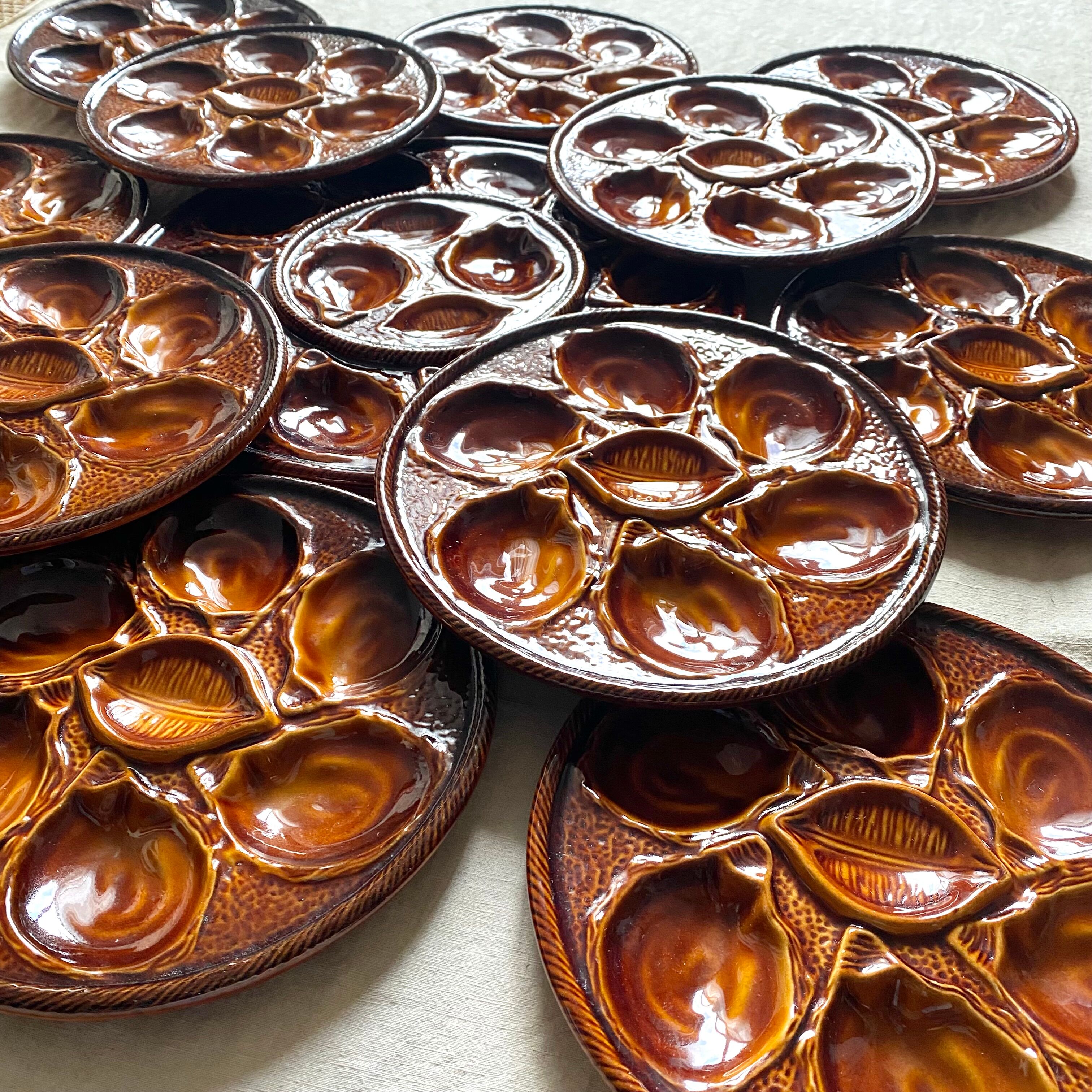 St Clément ceramic oyster service