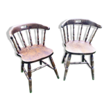 Lot of two CTC-stamped saloon chairs