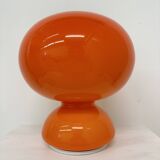 Space age orange glass table lamp , 1970s