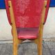 6 vintage chairs 1960 in wood and skaï