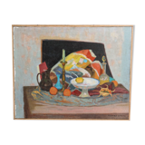 Oil on canvas - still life, large format