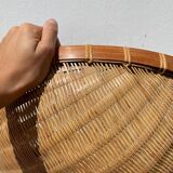 Large round rattan basket