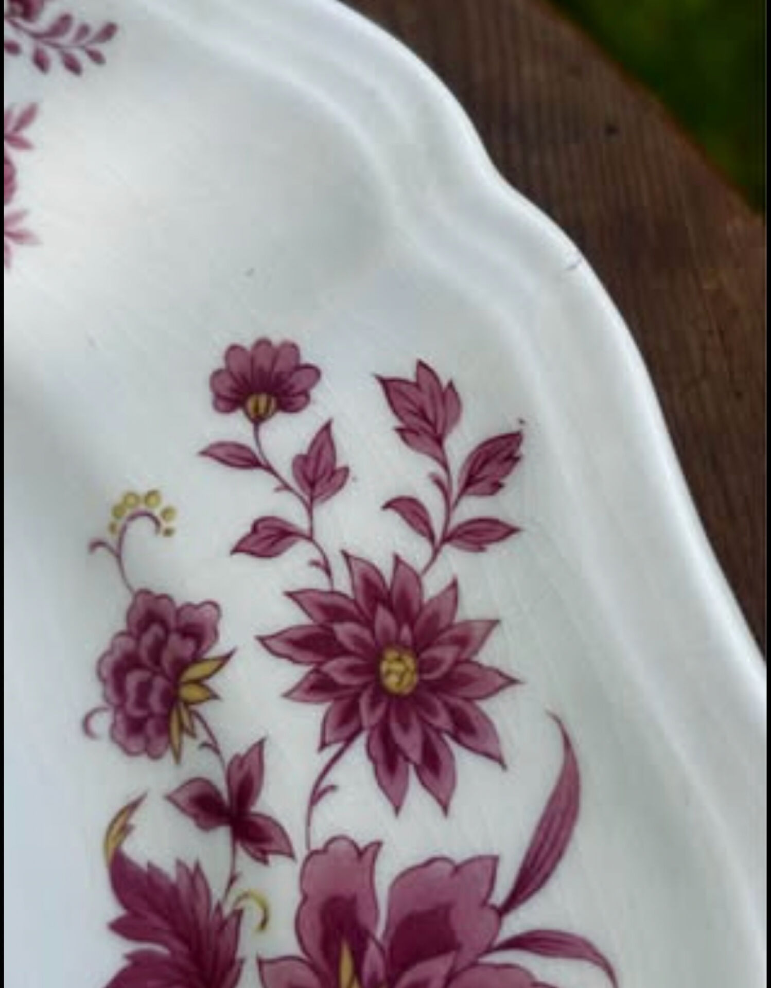 Ensemble de deux assiettes plates anciennes Sarreguemines Aubusson