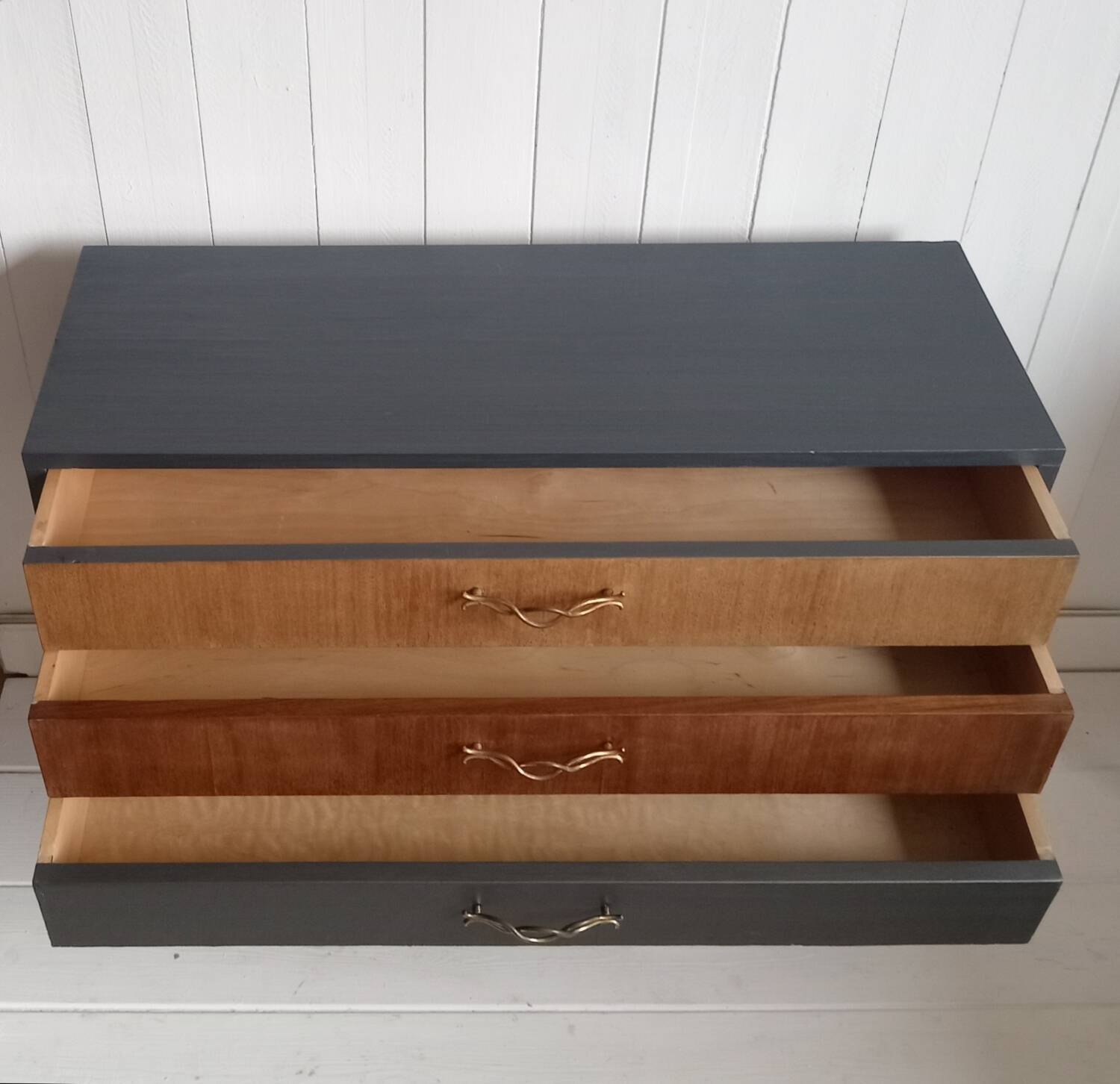 Chest of drawers, console in cherry