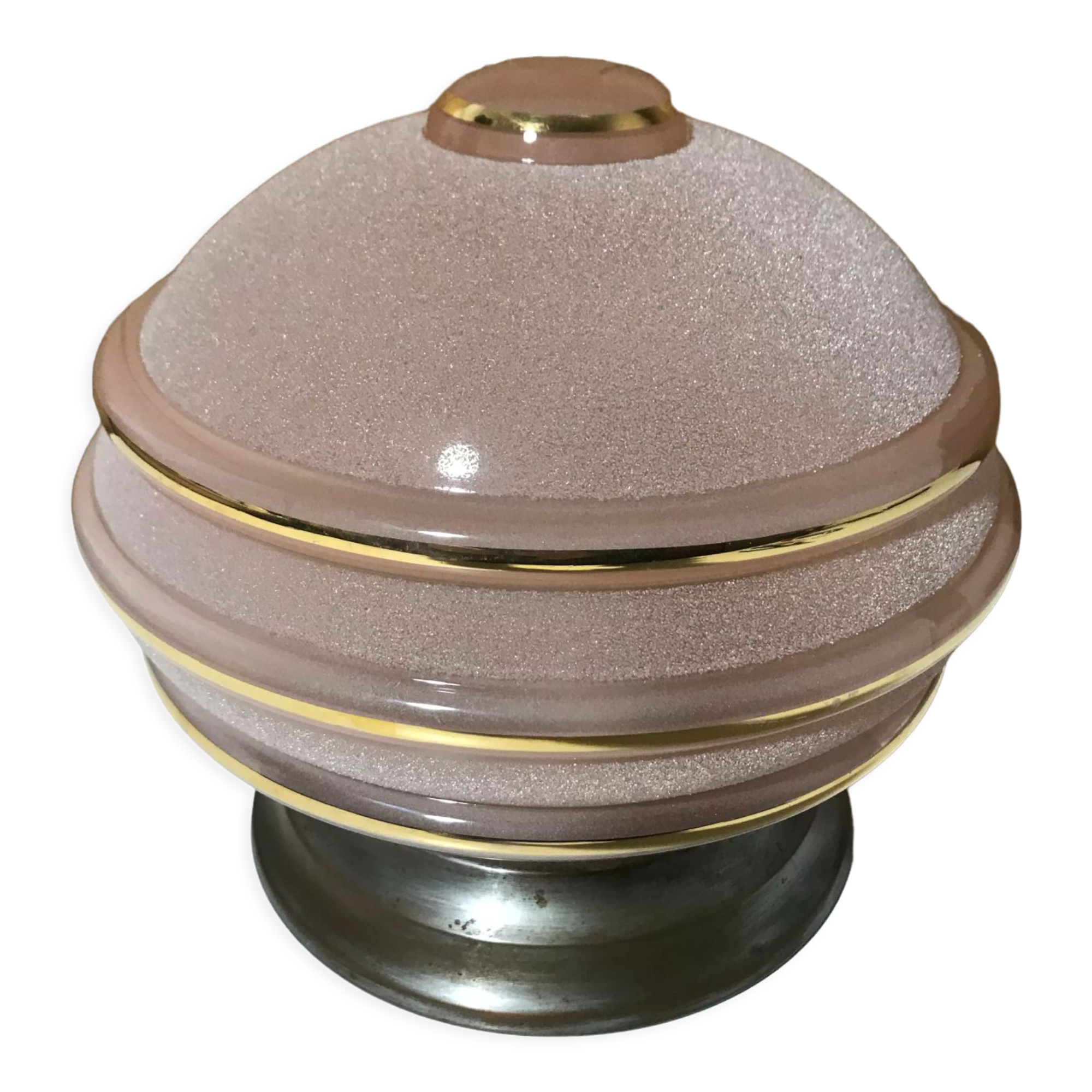 Vintage powder pink ceiling lamp