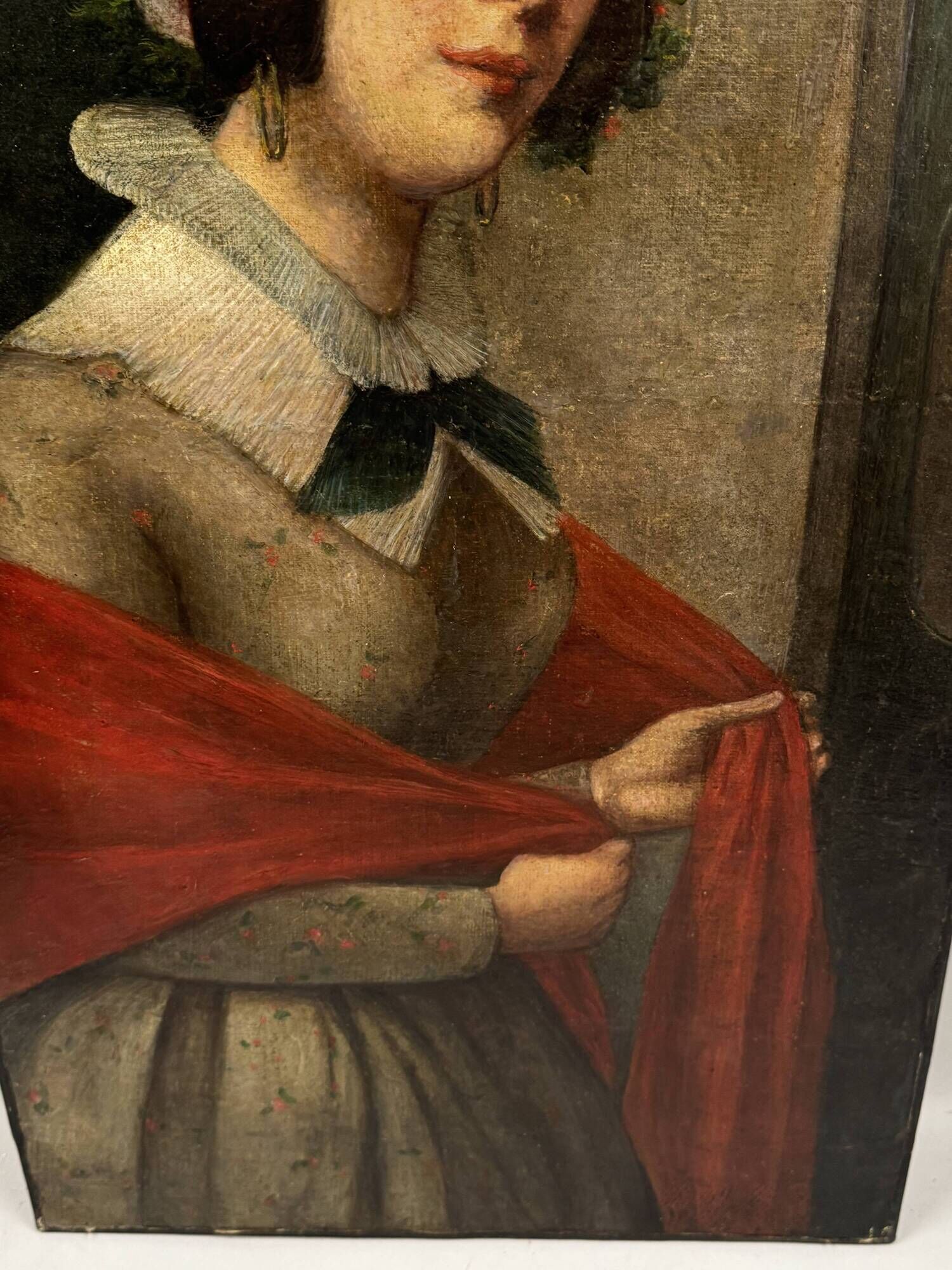 Portrait d'une jeune femme école italienne