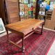 Large antique carved wooden desk in Renaissance style