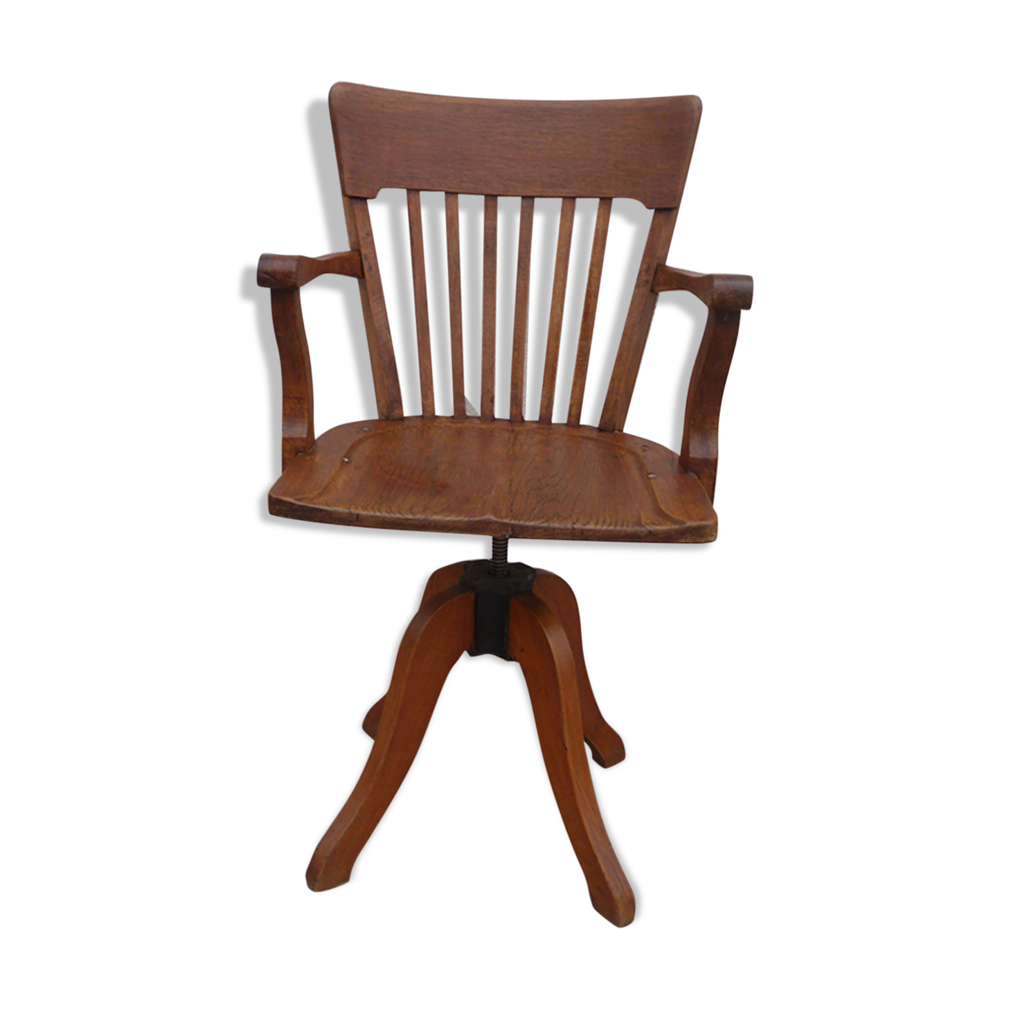 American Swivel Oak Office Chair