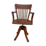 American Swivel Oak Office Chair