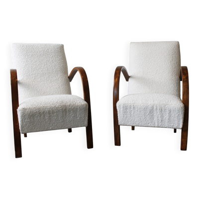 Paire de fauteuils par Jindřich Halabala, vers 1930, Tchécoslovaquie.