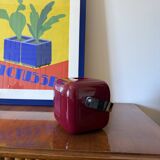 Space age red Ice Bucket, Guzzini Italy, ca. 1970s