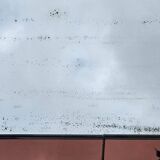 Amber-Colored Mirror with Visor, Jacques Adnet Style, Circa 1950