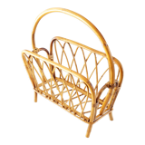 Rattan magazine holder