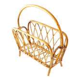Rattan magazine holder