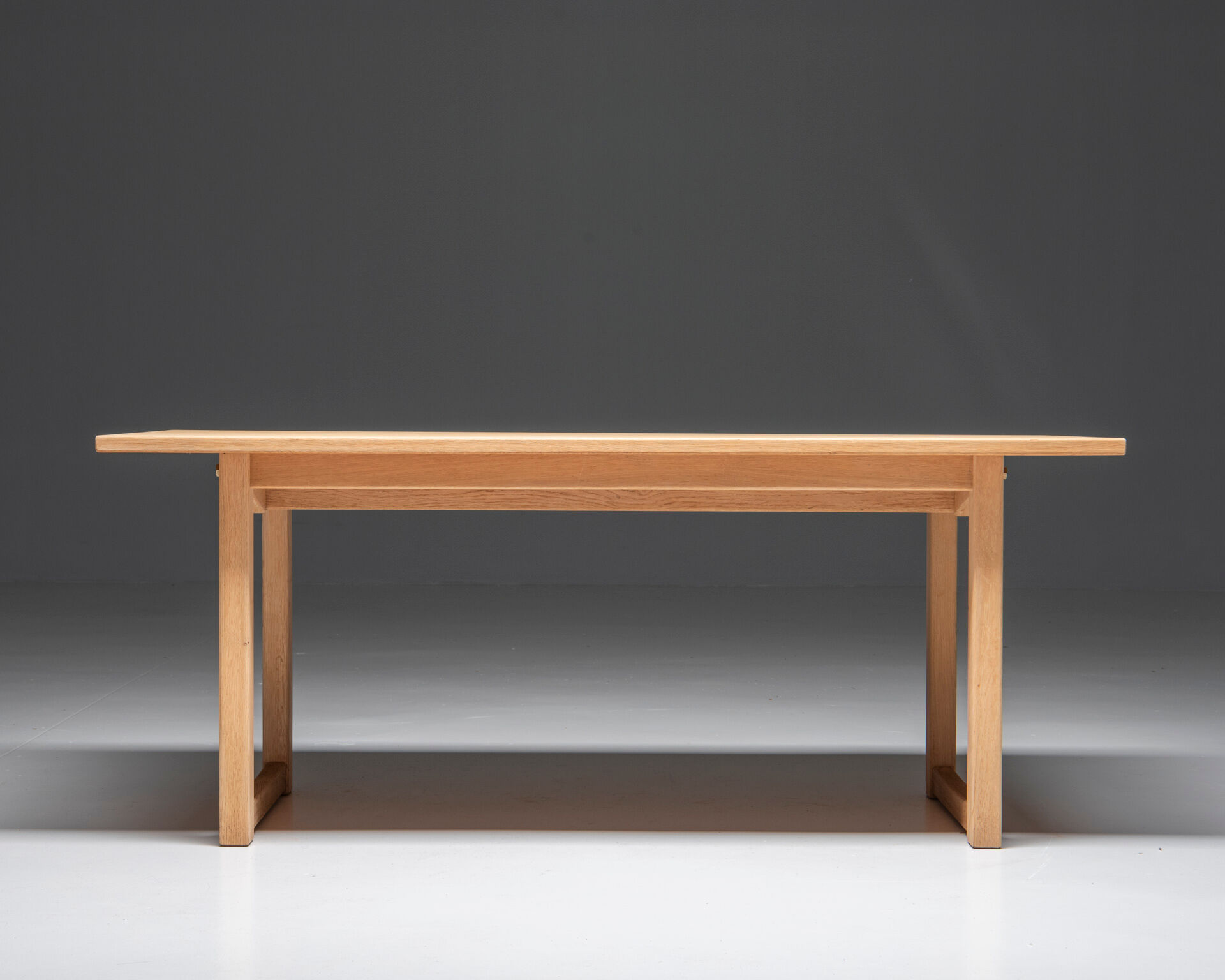 Coffee table in soap treated oak, carl malmsten, 1960's, sweden