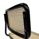 Chaise design Cesca modèle B32 en noir - structure noire