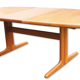 Oval Scandinavian teak dining table
