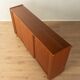Functional folding bed from the 1960s, teak veneer