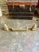 Fireplace fender in gilded bronze