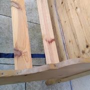 Vintage pine bed chalet style Savoie for one person