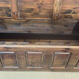 Banc coffre anglais en sapin moderne