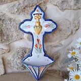 Quimper ceramic holy water font