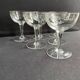 6 Coupes à champagne – Verre taillé et gravé - Art déco