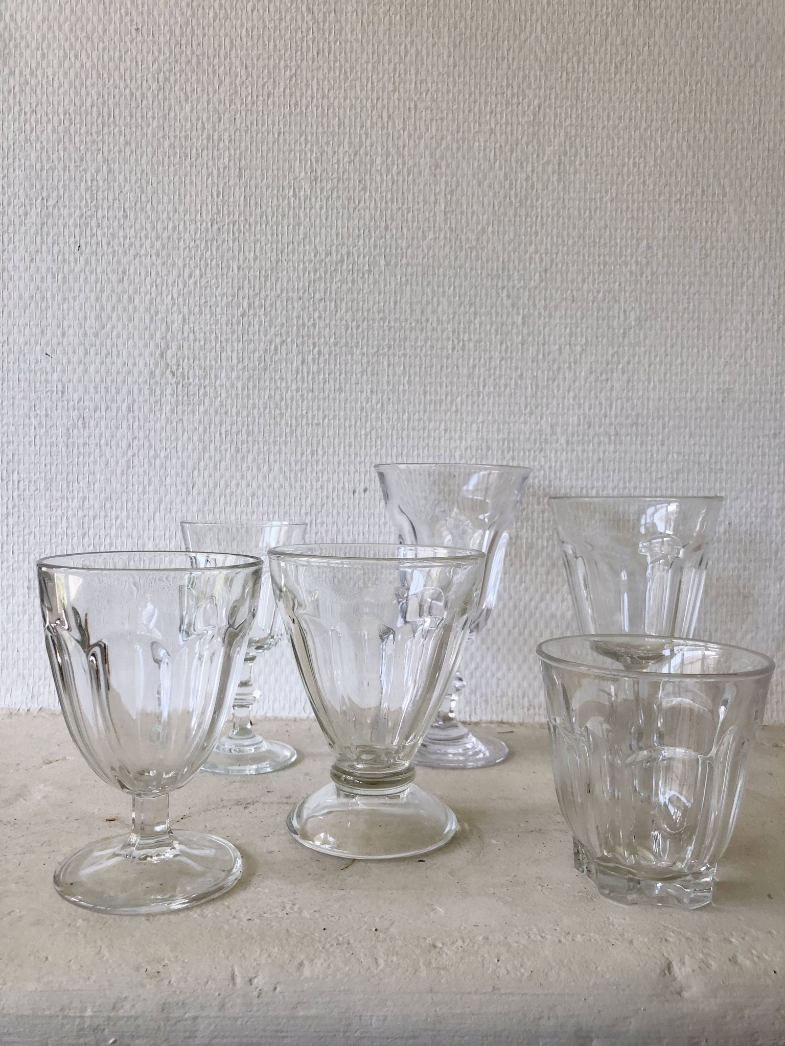 Lot of old glasses