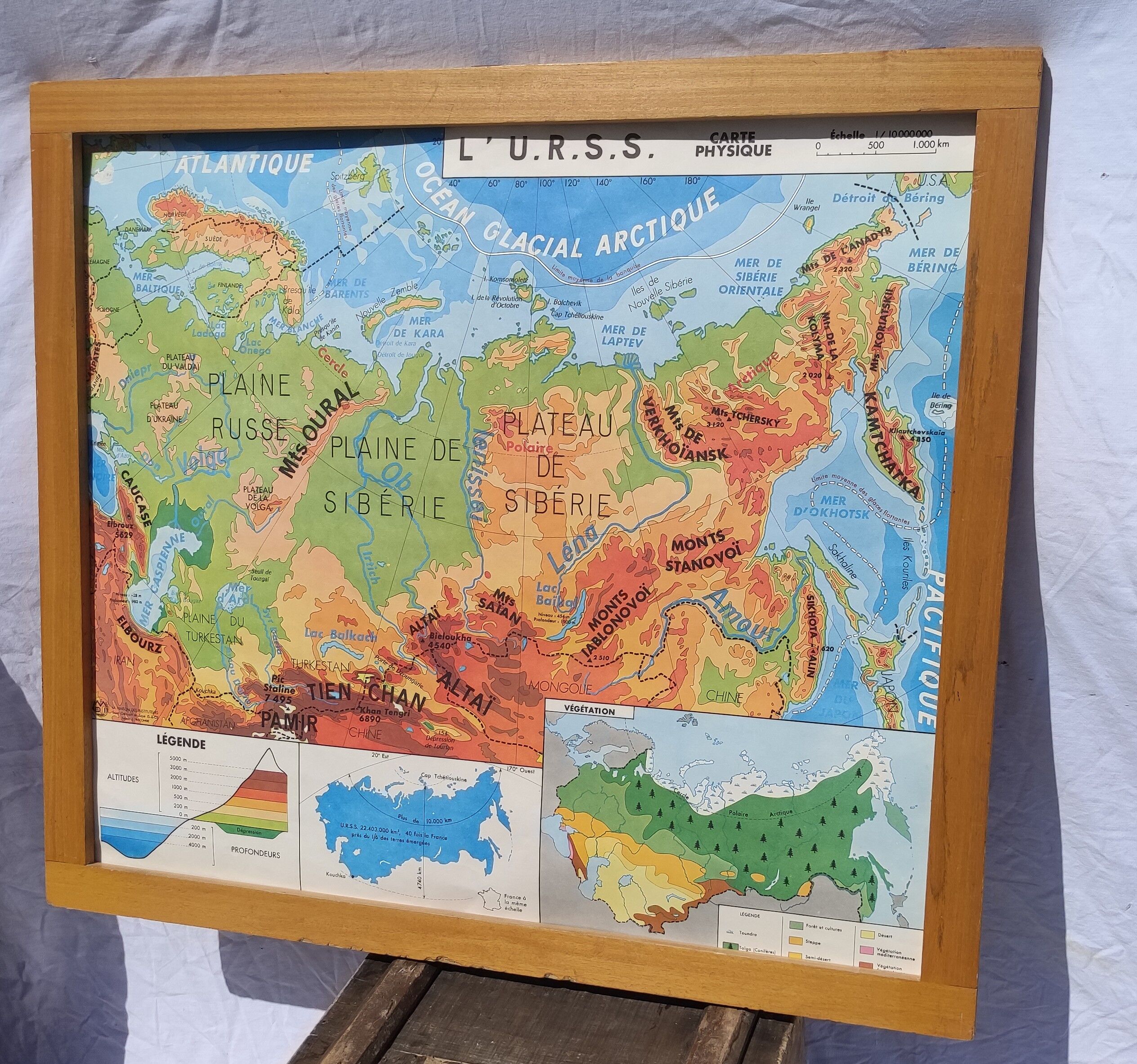 Geographical pedagogical and school poster the House of Teachers