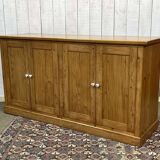 1950s English 4-door fir sideboard
