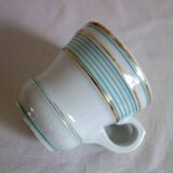 Pair of thick porcelain brulot cups from the end of the 19th century