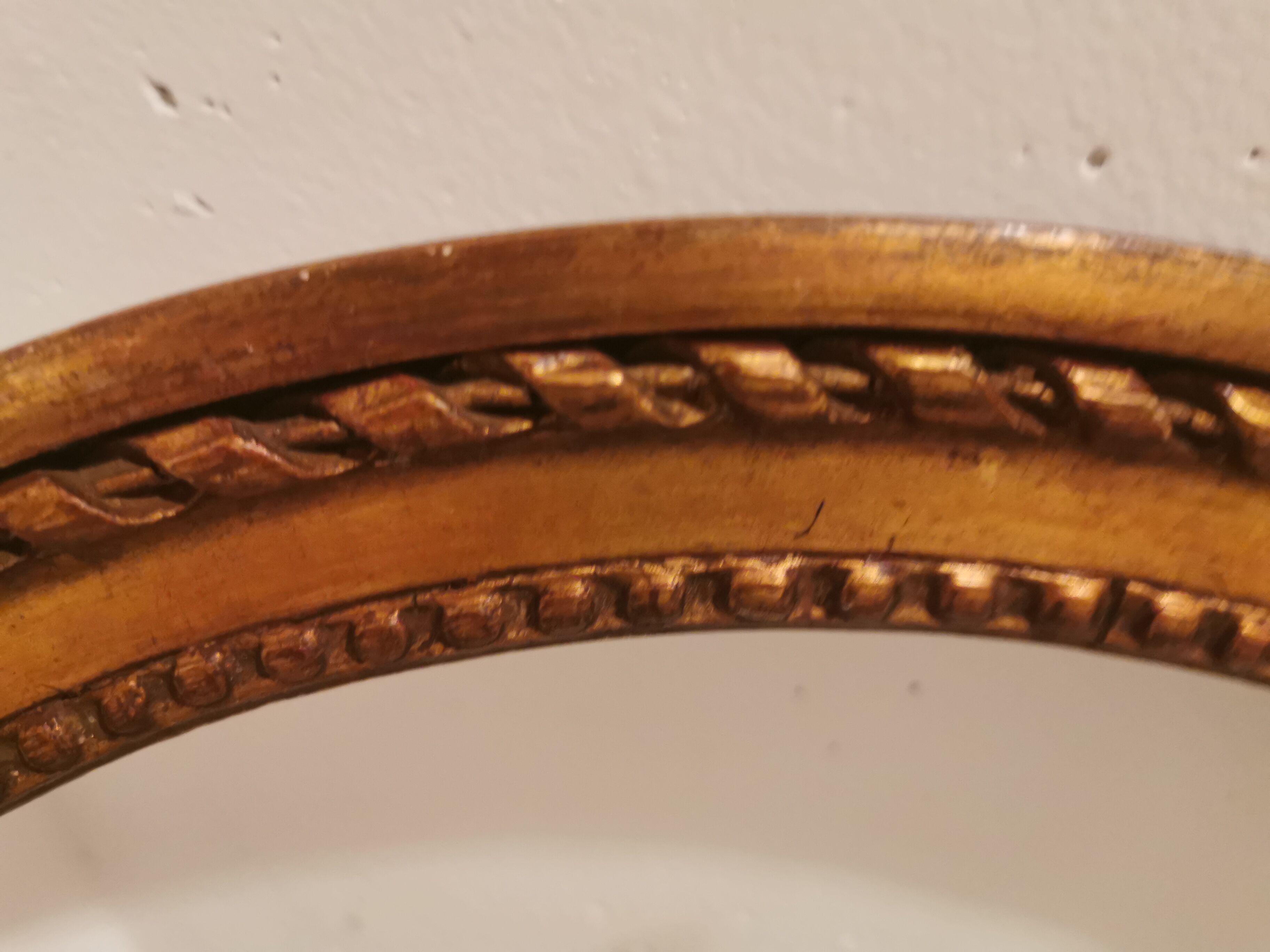 Old gilded wood frame