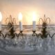 Pair of bronze sconces and crystal tassels 2 lights louis xv style