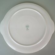 Rare 1950s cake plate villeroy & boch hand painted decor 'karla'