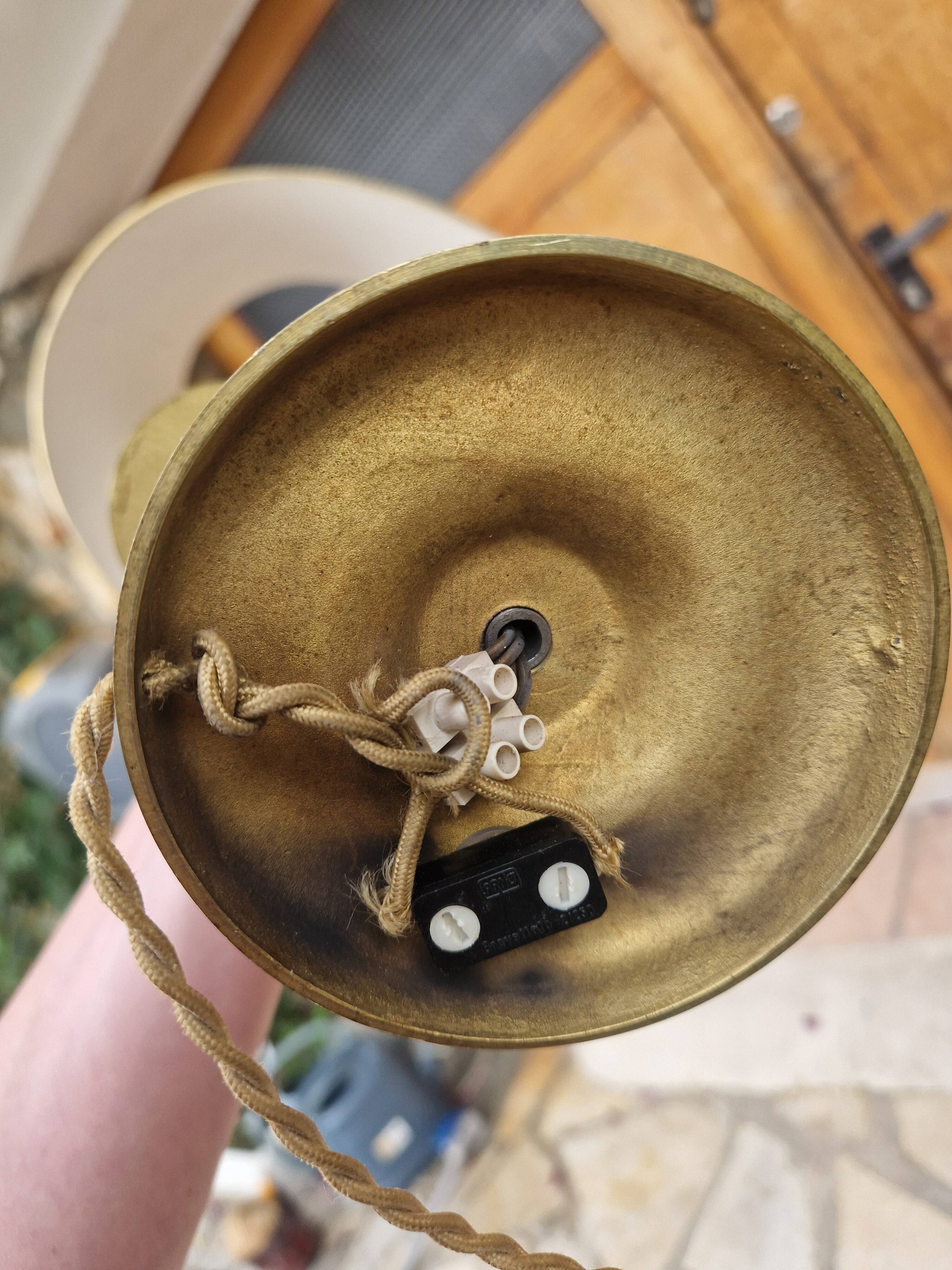 Lampe bouillotte en bronze
