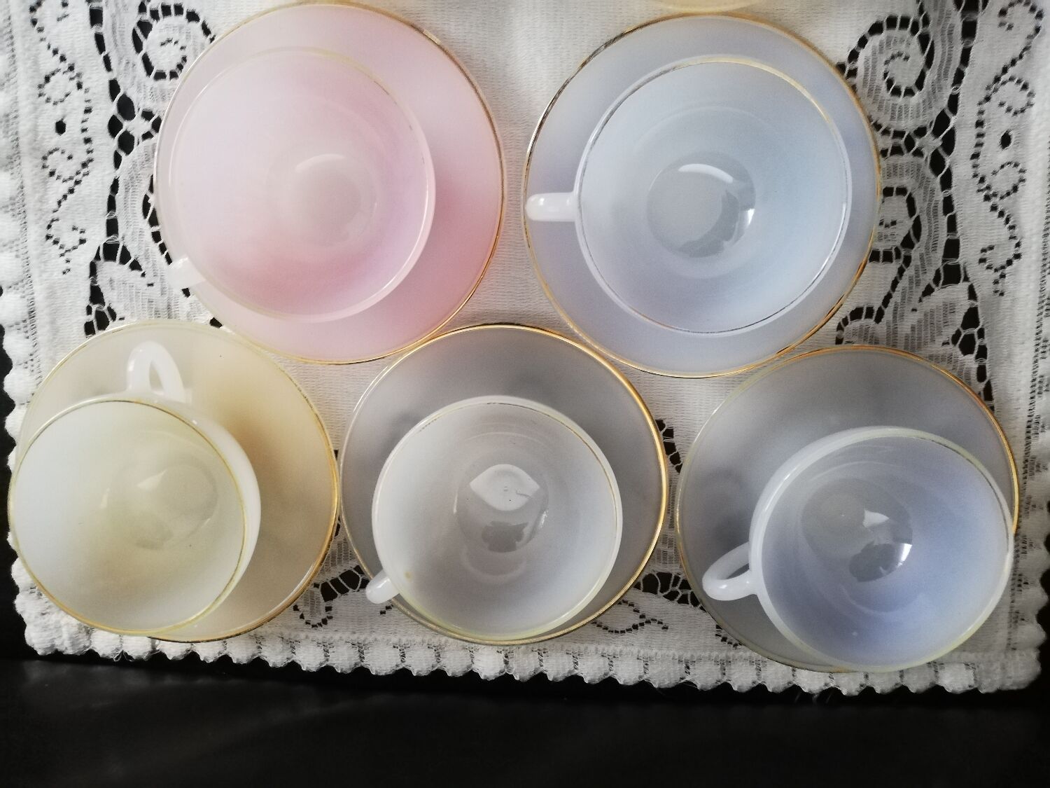 Service Arlequin Arcopal vintage