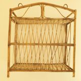 Rattan shelf