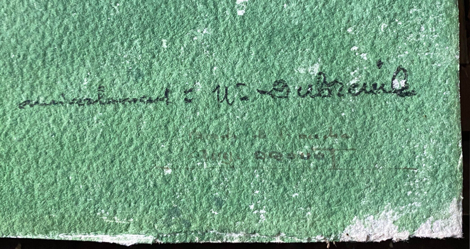 Painting "Bord de l'Ouche" (Côte d'Or) signed by Auguste Drouot Watercolor