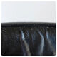 Series of 4 leather chairs, white lace-up sled