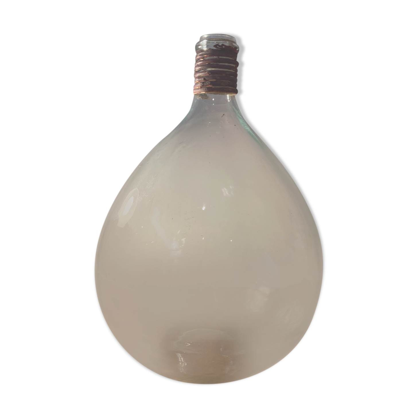 Demijohn in blown glass