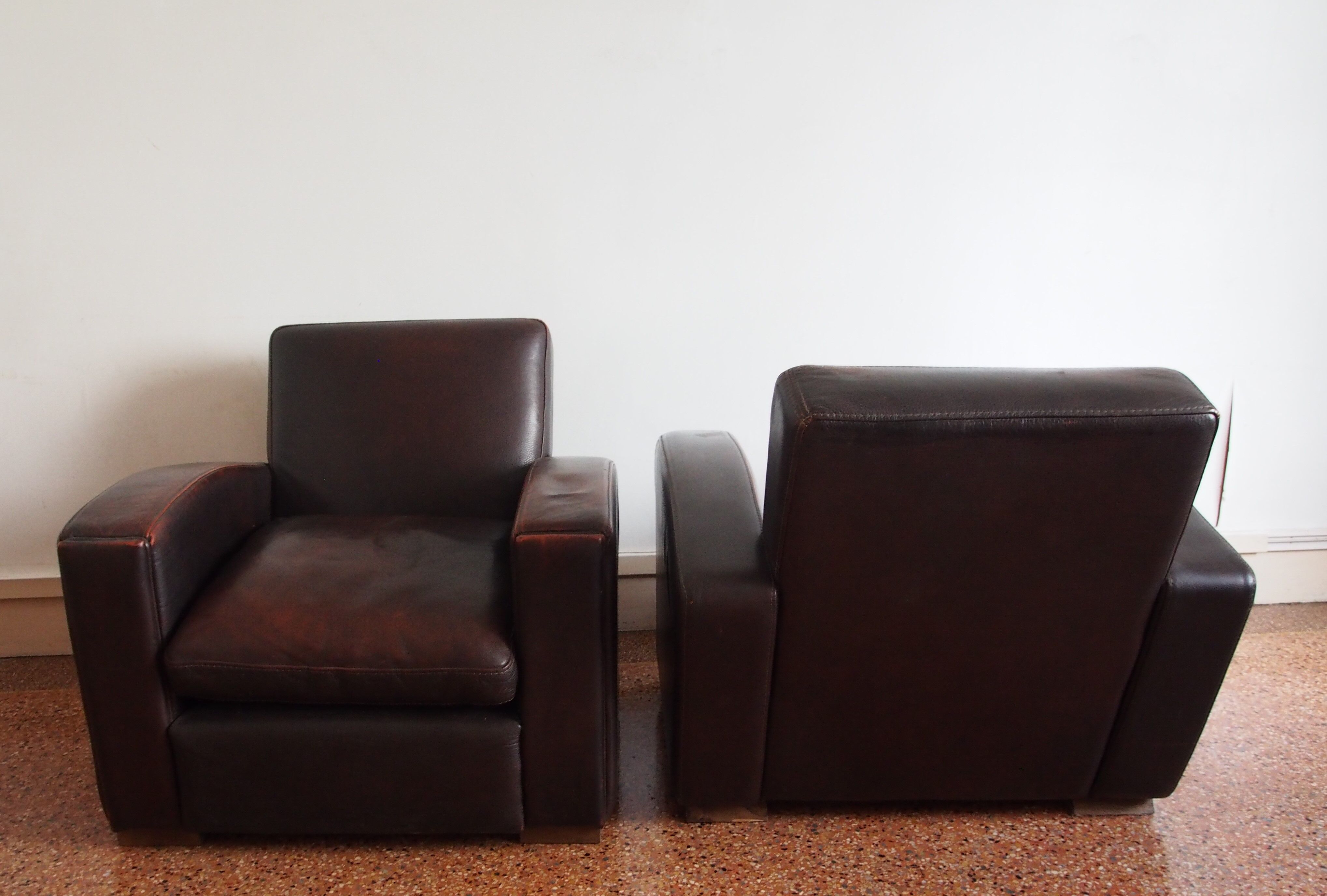 Set of two Club armchairs