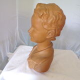 Bust of a young man in plaster