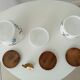 Set of 3 old porcelain pots 30s/40s