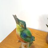 Porcelain image kingfisher vintage