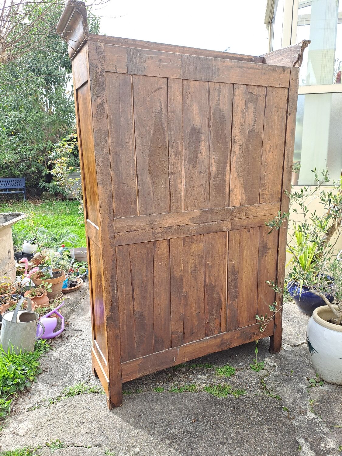 Louis Philippe blond walnut bookcase