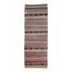 Turkish handwoven wool kilim rug 116x325