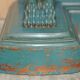 Antique hand-carved console circa 1880 with a marble top.