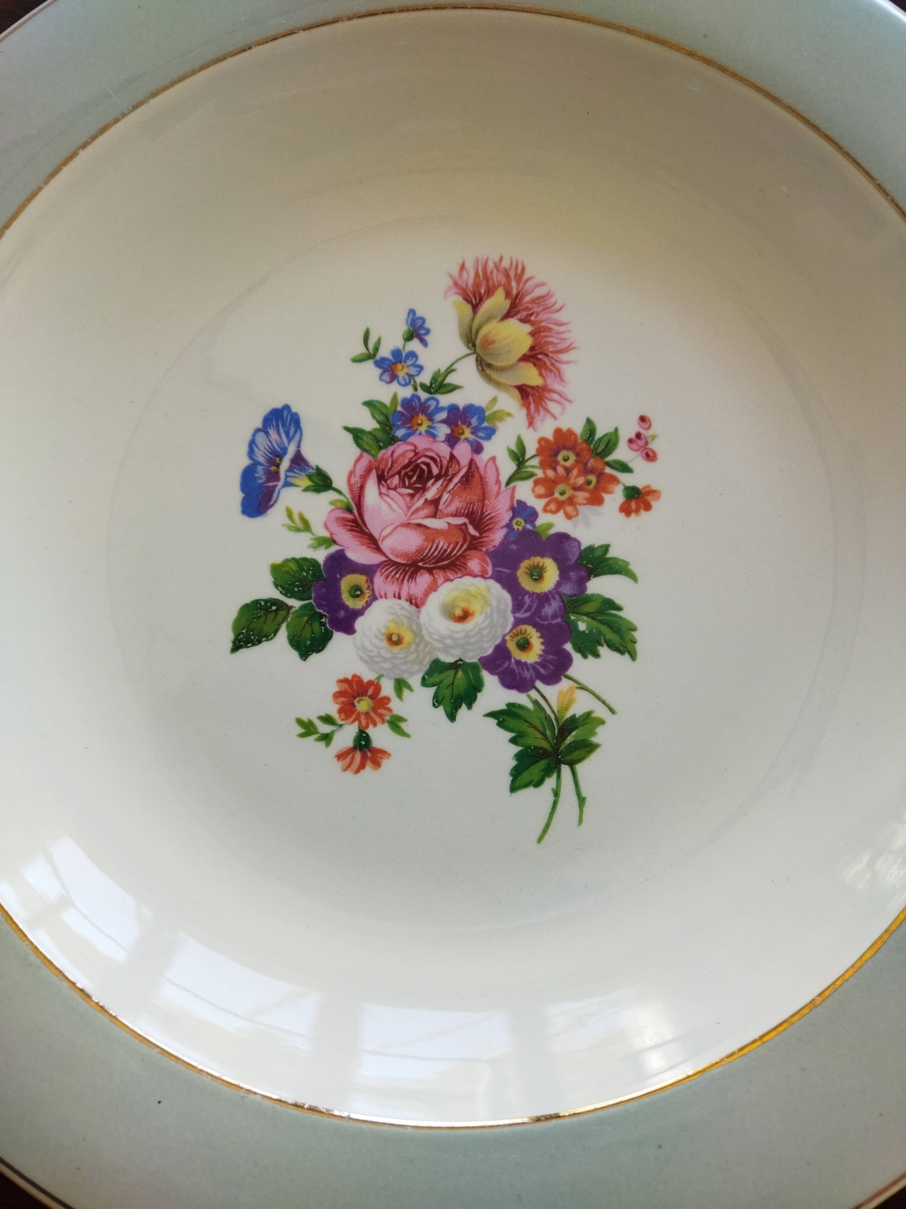 8 semi-deep plates Salins Opaceline 702